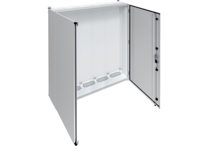 П'ятисекційна шафа Hager FR05S Univers IP55/II 1550x1300x275мм (сірий)