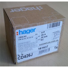 ПЗВ Hager CD426J (4х25А, 30 мА, АС)