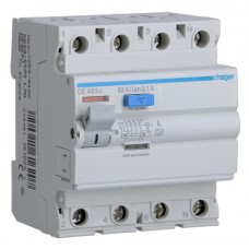 ПЗВ Hager CE463J, 4х63 А 100 мА, А, 4м