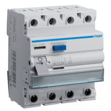 ПЗВ Hager CGA425D, 4х25 А 500 мА, А, 4м