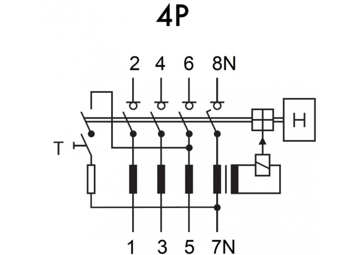 ПЗВ Schrack BC606103 6кА 63А 30мА 4P тип AC