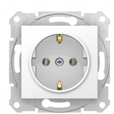 Розетка Schneider Electric Sedna SDN3001821 із заземленням (білий)