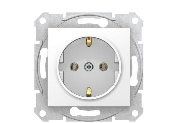 Розетка Schneider Electric Sedna SDN3001821 с заземлением (белый)