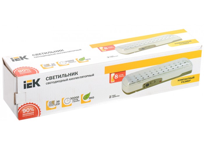 Світильник аварійного освітлення з акумуляторами IEK ДБА 3927 4ч 57LED