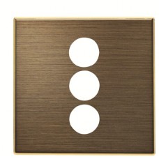 Центральна плата 3xRCA розетки ABB Sky 2CLA855530A1201 8555.3 OE (золото)