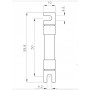 Запобіжник ETI 002625127 CH SU 10x38 gPV 3.5A 1000V (30kA)