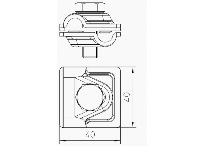 З'єднувач OBO Bettermann (5311410) Vario 249 43744 ST FT (40-60 мкм)