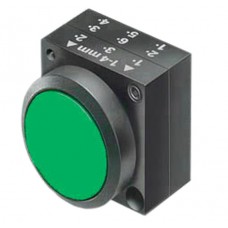 Зелена натискна кнопка Schrack MST14000R із фіксацією
