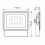 LED прожектор Videx Fe 10Вт 12В 5000K (VL-Fe105W-12V)