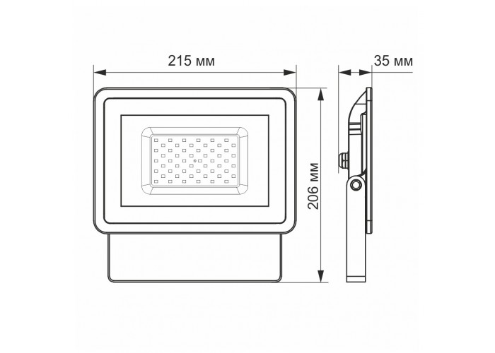 LED прожектор Videx Fe 50Вт 5000K (VL-Fe505W)