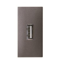 USB розетка ABB Zenit 2CLA215580N1801 N2155.8 AN 1М (антрацит)