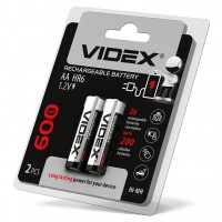 Акумулятор Videx AA 600мАч (HR6/600/2DB) 2 шт