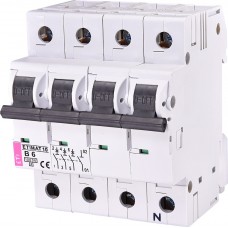 Автоматичний вимикач ETI 002126712 ETIMAT 10 3p+NB 6A (10kA)