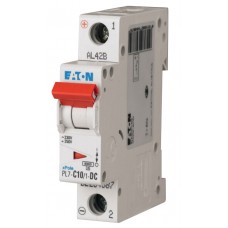Автоматичний вимикач Eaton PL7-C10/1-DC 250В DC 10А C