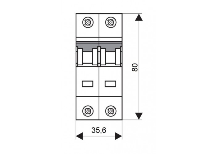 Автоматичний вимикач Schrack BM418232 4,5кА 32А 2P х-ка B