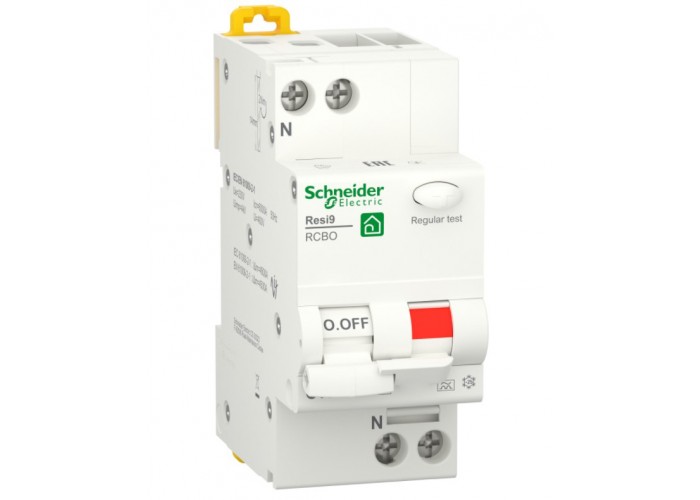 Диференціальний автомат Schneider Electric R9D25610 RESI9 6кА 1P+N 10A C 30мА АC