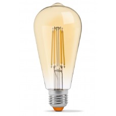 Диммована філаментна лампа Videx Filament ST64FAD E27 6Вт 2200K (VL-ST64FAD-06272) бронза