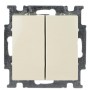 Вимикач ABB basic55 cлонова кість 2кл прохідний ( 2CKA001012A2151 )
