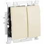 Вимикач ABB basic55 cлонова кість 2кл прохідний ( 2CKA001012A2151 )