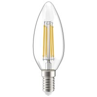 Філаментна LED лампа IEK LLF-C35-5-230-30-E14-CL C35 E14 5Вт 3000К 230В серія 360° (прозора)