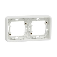 Горизонтальна 2-постова рамка Schneider Electric MUR39101 IP55 (біла)