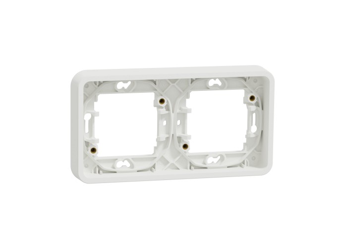 Горизонтальна 2-постова рамка Schneider Electric MUR39101 IP55 (біла)