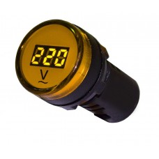 Жовтий постовий вольтметр Аско-Укрем AD22-22 DVM AC 80-500В