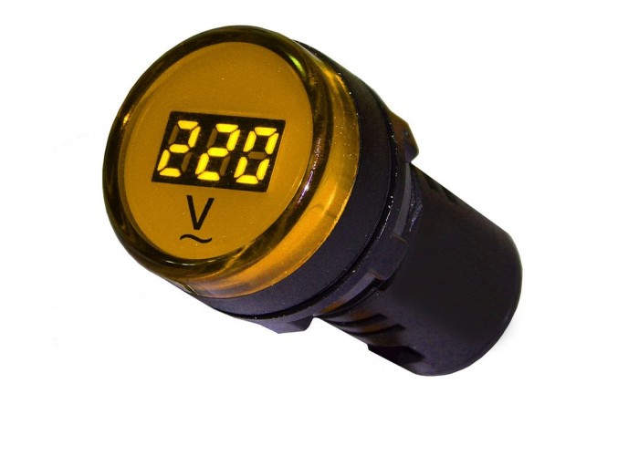 Цифровой ac вольтметр, ad22-22 DVM желтый 80-500В, Аско [a0190010012]
