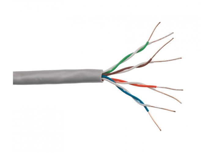 Кабель Logicpower Cat. 5e UTP 4x2x0.51мм CCA 305м.