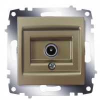 Кінцева TV розетка ABB Cosmo 619-011400-273 (титан)