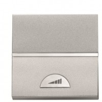 Клавішний світлорегулятор ABB Zenit 2CLA226000N1301 N2260 PL (срібло)