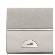 Клавішний світлорегулятор ABB Zenit 2CLA226000N1301 N2260 PL (срібло)