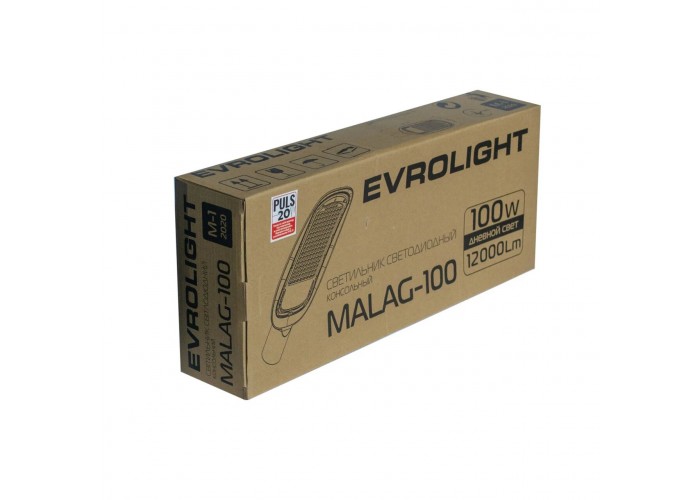 Консольний світильник Evrolight 41126 MALAG-100 100Вт 5000К 12000Лм IP65
