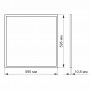Матова LED панель Videx 40Вт 6200K (VL-P406W)