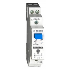 Модульна LED кнопка Schrack BZ117531 230В АС/DC 1НО+1НЗ 16А
