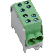 Модульний ввідний клемник Hager KH35E 1P 2x35²/2x25² 63А (зелений)