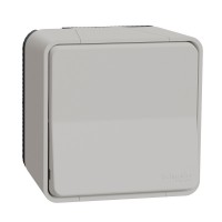 Накладний 1-клавішний вимикач Schneider Electric MUR39021 IP55 (білий)