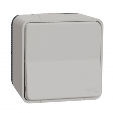 Накладний 1-клавішний вимикач Schneider Electric MUR39021 IP55 (білий)