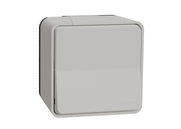 Накладний 1-клавішний вимикач Schneider Electric MUR39021 IP55 (білий)