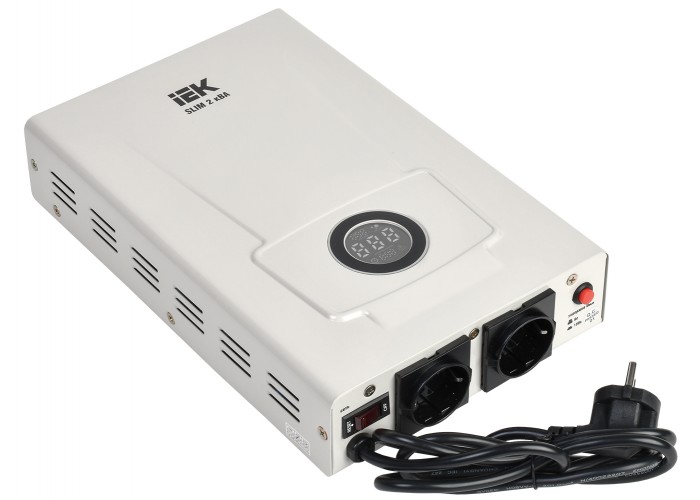 Настенный стабилизатор напряжения IEK SLIM (IVS22-1-002-09) 2кВА