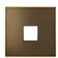 Одинарна центральна плата комунікаційної розетки ABB Sky 2CLA851700A1201 8517 OE (золото)