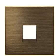 Одинарна центральна плата комунікаційної розетки ABB Sky 2CLA851700A1201 8517 OE (золото)