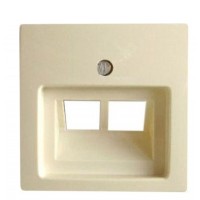 Одномісна двомодульна центральна плата ABB Basic 55 2CKA001753A0097 1803-02-92-507 (слонова кістка)