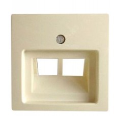 Одномісна двомодульна центральна плата ABB Basic 55 2CKA001753A0097 1803-02-92-507 (слонова кістка)