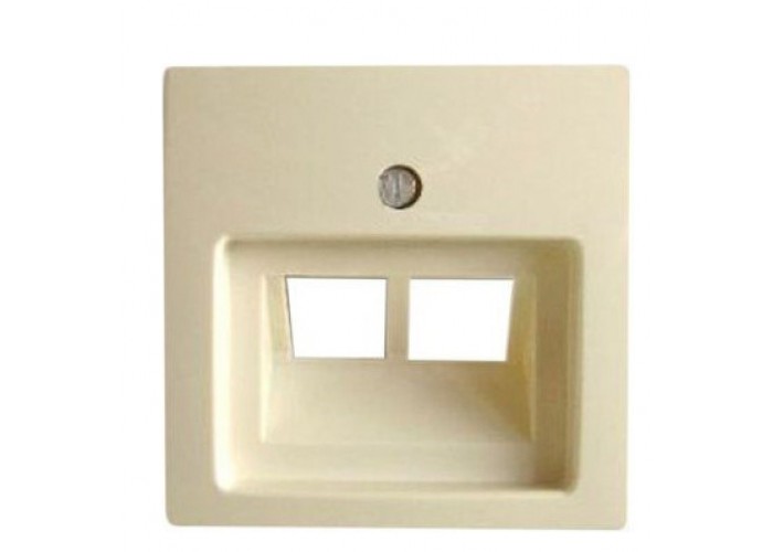 Одномісна двомодульна центральна плата ABB Basic 55 2CKA001753A0097 1803-02-92-507 (слонова кістка)