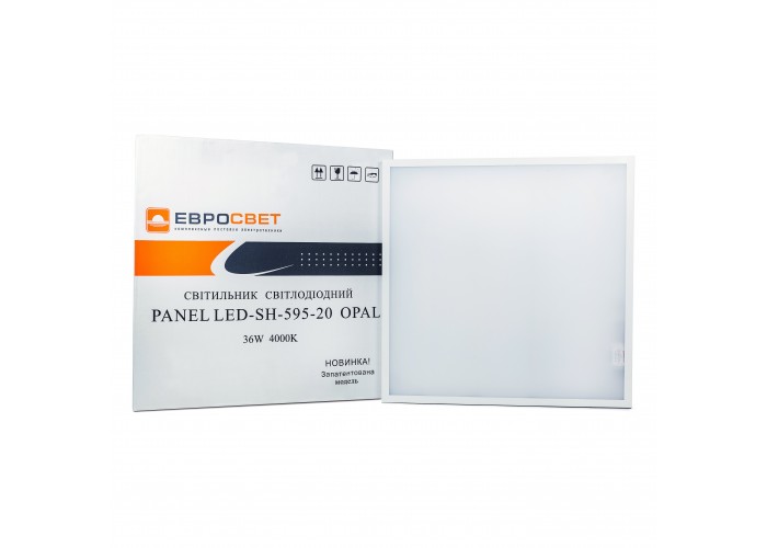 Панель Євросвітло LED-SH-595-20 OPAL 36Вт 6400К 3000Лм