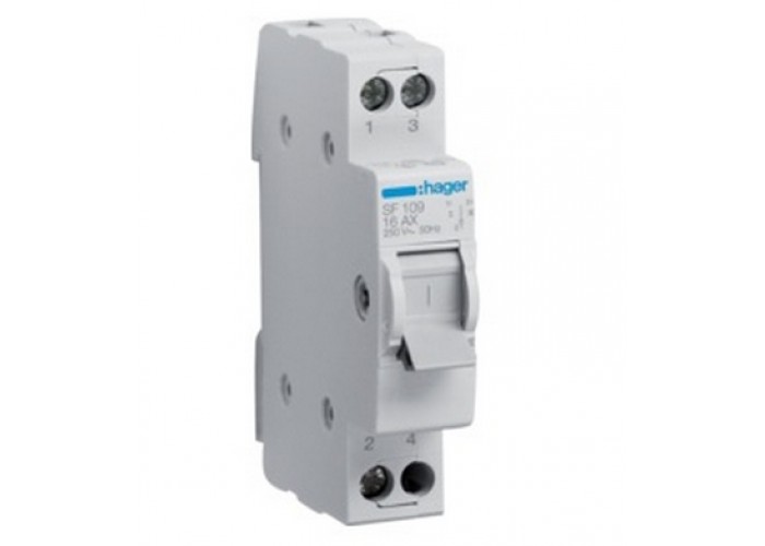 Перемикач введення резерву Hager SF119G 40А 230V 1p I-0-II