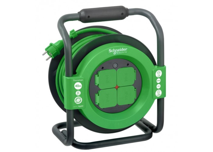 Подовжувач на котушці Schneider Electric IMT33158 Thorsman 40м 3х1, 5мм² IP44