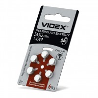 Повітряно-цинкова батарея Videx ZA312 (PR41) (ZA312 (PR41) B6) 6 шт