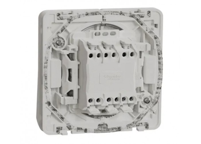 Прохідний 2-клавішний перемикач Schneider Electric MUR39022 (сх.6+6) IP55 (білий)